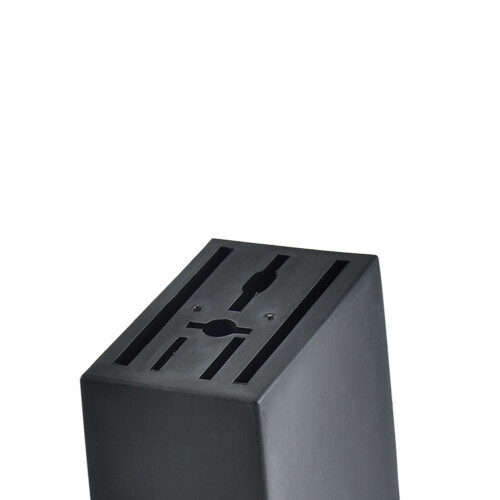 Suporte Plástico Para Facas E Talheres Com Escorredor Preto 2