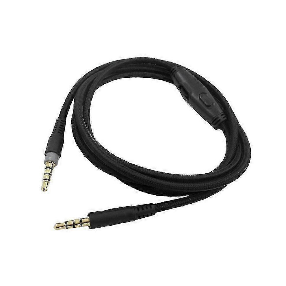 For HyperX Cloud Alpha/HyperX Cloud Core Flight Headphone Cable with Volume Control Headphone Cable with Sound Control