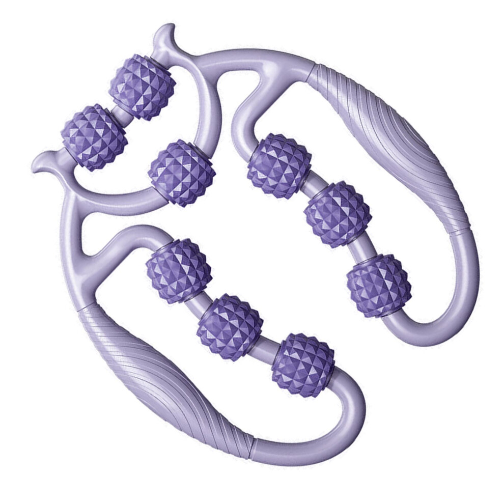 Purple Circular Leg Clamps 360 Muscle Roller Massager, Taro