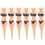6 stücke PE Kunststoff Golf Tees Schönheit Bikini 2