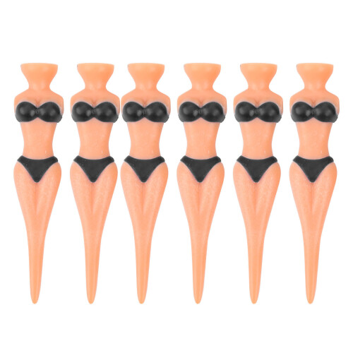 6 stücke PE Kunststoff Golf Tees Schönheit Bikini