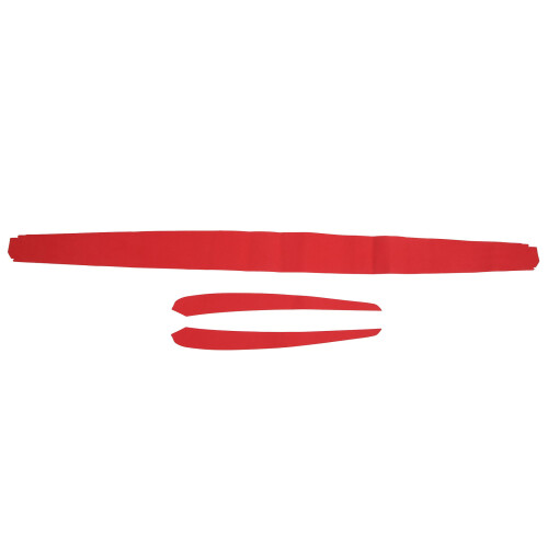 Tesla Model 3 Y Door Panel Moulding Soft Suede Dash Wrap Red for 1