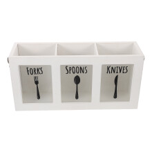 Fork And Spoon Holder Holzorganizer Mit 3 Fächern