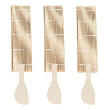 Set, 6-Teiliges Sushi-Set Aus Mit Matte Und Reislöffel