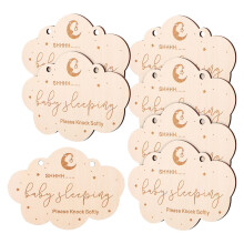 7Teiliges Holz Baby Schlaf Schild Für Tür Mit Etiketten