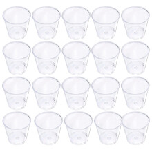 100Stk Transparente Kunststoff Trinkbecher Für Hochzeiten Und