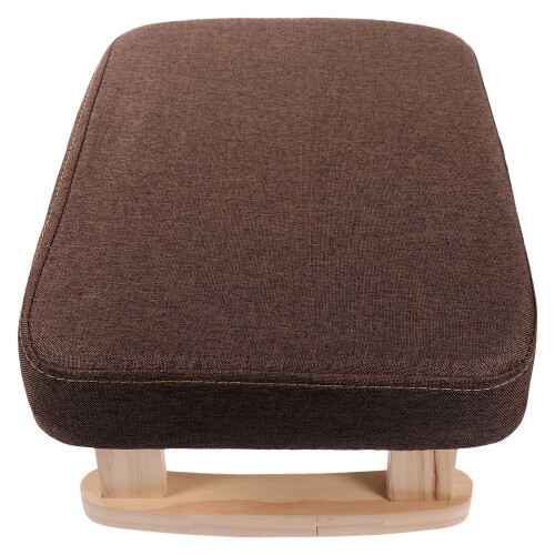 Banco De Madera 15 Pulgadas Asiento Rectangular Patas Estables