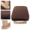 Banco De Madera 15 Pulgadas Asiento Rectangular Patas Estables 10