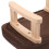 Banco De Madera 15 Pulgadas Asiento Rectangular Patas Estables 7