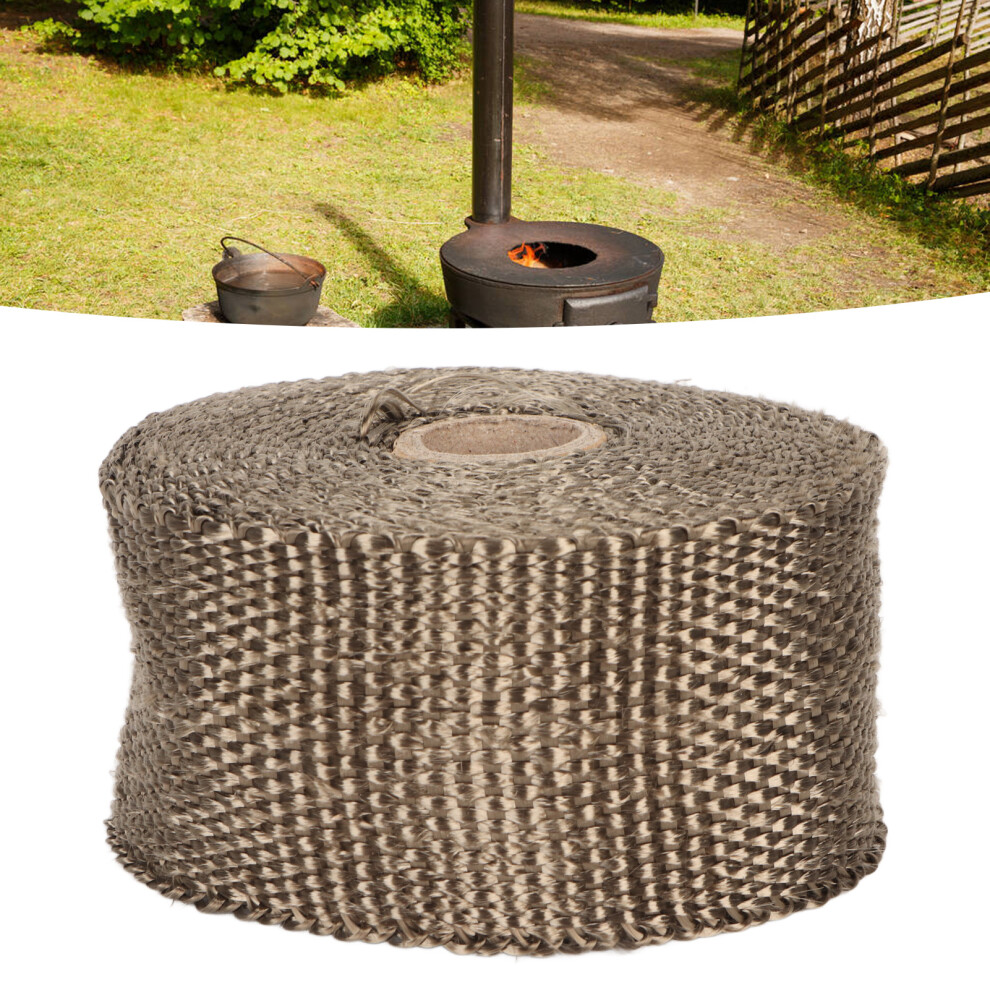 Chimney & Exhaust Pipe Insulation Wrap Fireproof Heatproof Cover With Clips 4631351780707