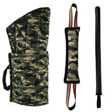 Dog Bite Sleeve Training Protection Hemp Sleeves For German Shepherds - Biting Sleeve Kit With Biting And Hitting Sticks
