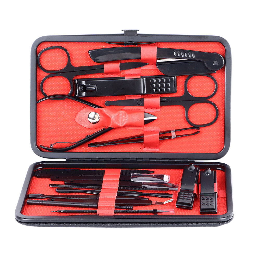 18Pcs Stainless Steel Nail Clipper Set â Manicure & Pedicure Tools
