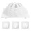 4Pcs Plastic Bird Incubator Covers Shape for Garden Use 1