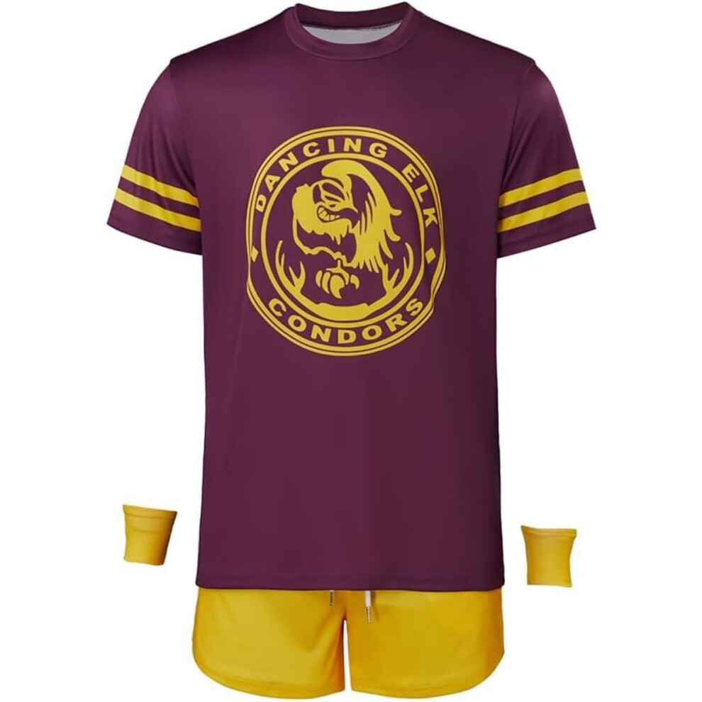 (S) Men's Retro Sporty  Juno Paulie Bleeker Outfit Set - Vintage-Inspired Top & Shorts for Casual Wear