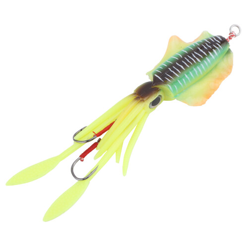 Angeln UV Tintenfisch Weicher Köder Leuchtender