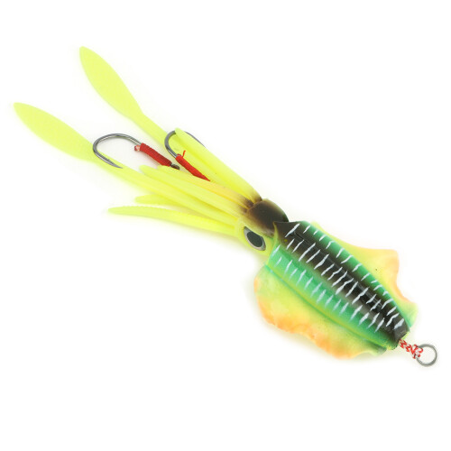 Angeln UV Tintenfisch Weicher Köder Leuchtender 1
