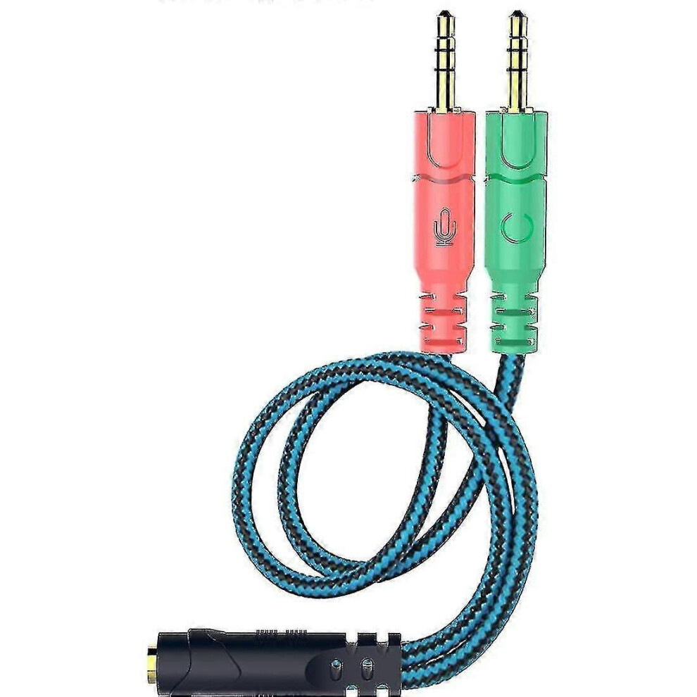 3.5 mm jack adapter kit for PC headsets with microphone