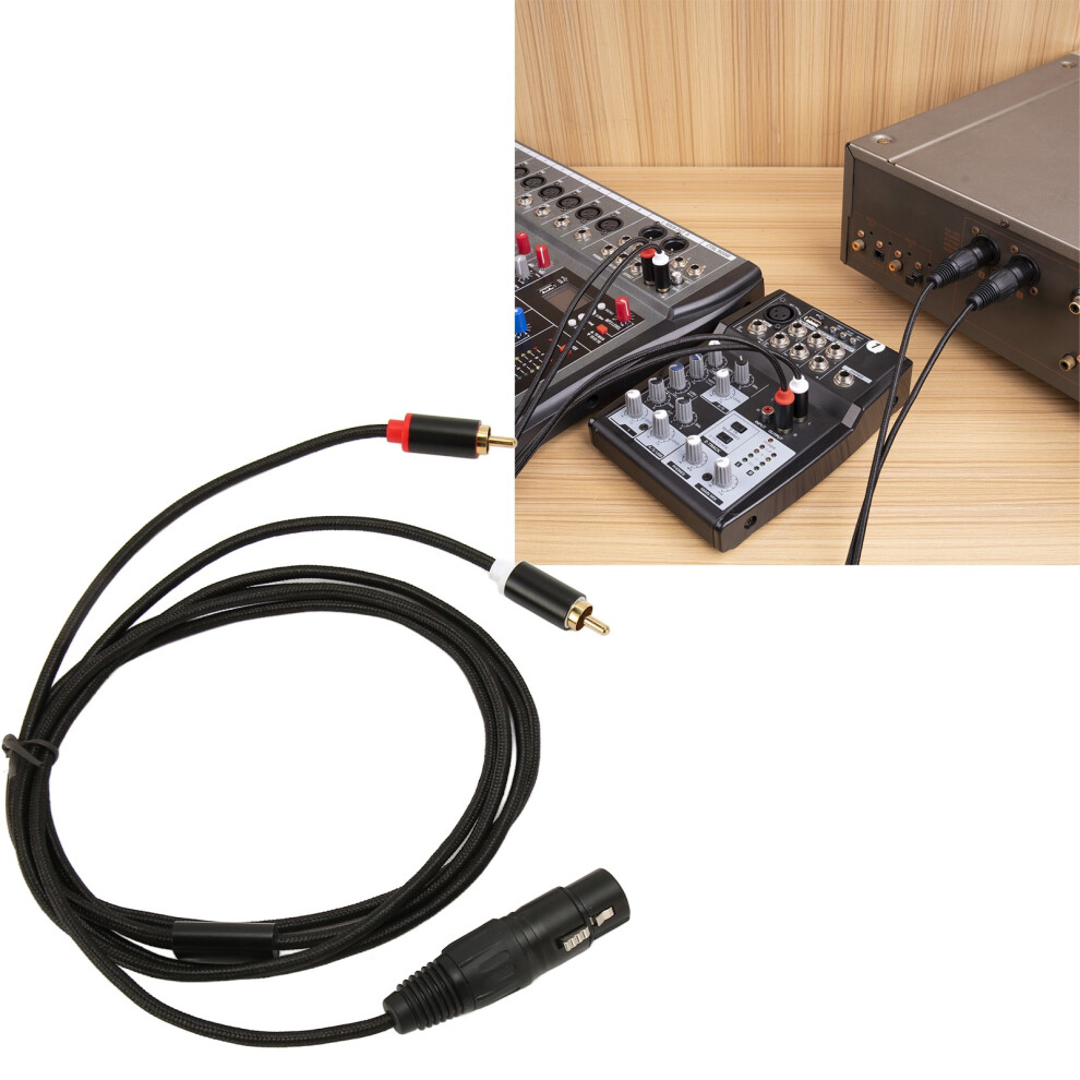 Xlr To Dual Rca Cable, 1M Low Loss Stereo Sound Splitter 9321351783956
