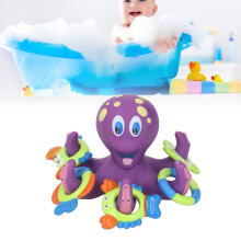 Abnehmbares Baby-Ohrring-Badspielzeug mit 5 Ringen, schwimmender Lernspaß