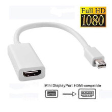 (Black) New Thunderbolt Mini DisplayPort Converter Adapter Cable DisplayPort DP Male to HDMI Female for Apple Mac MacBook Pro Air