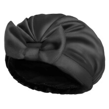 Shower Cap, Bowknot Double Layer Reusable Bath Hair Caps with Silky Satin for Women Beauty Bathing, Hair Spa