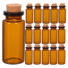 30 Unidades Frascos 10 Ml Com Tampa Cortiça Para Artesanato