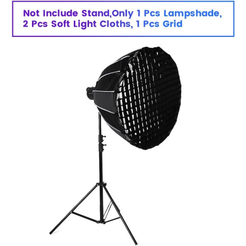 Photography Softbox 90cm Diameter Deep Throw Softbox With Grid Bayonet Mount for Bowens Quick Release 2