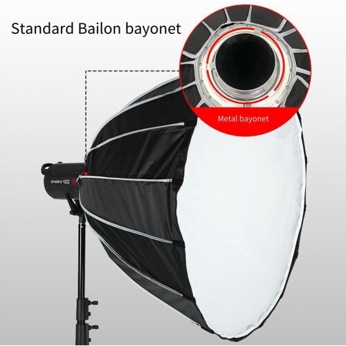 Photography Softbox 90cm Diameter Deep Throw Softbox With Grid Bayonet Mount for Bowens Quick Release 1