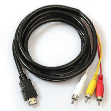 HDMI to RCA audio/video cable (1.5 m), compatible with HD players and TVs (JR2025032600349)