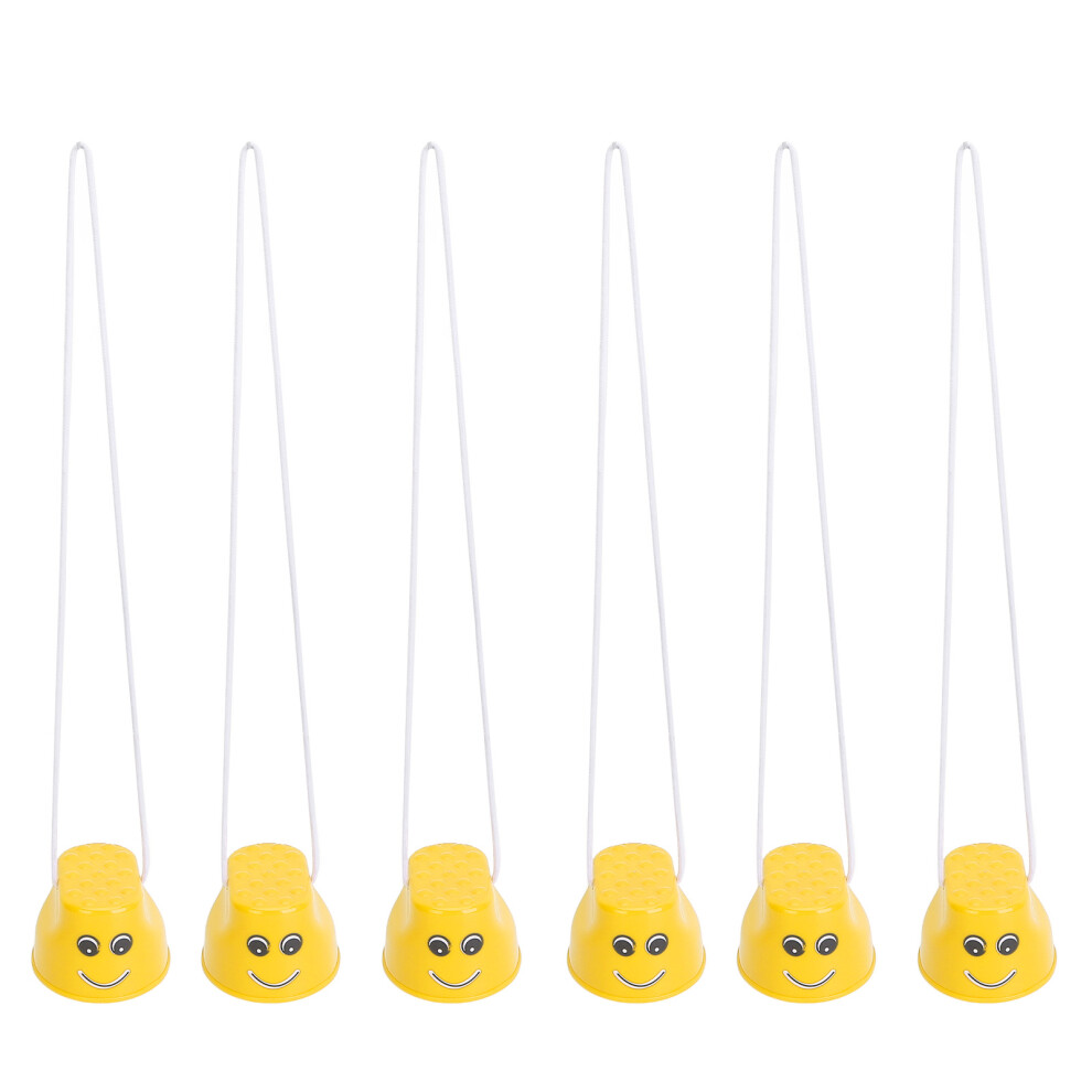 Children's 6-Piece Walking Stilts Yellow Set for Balance & Play