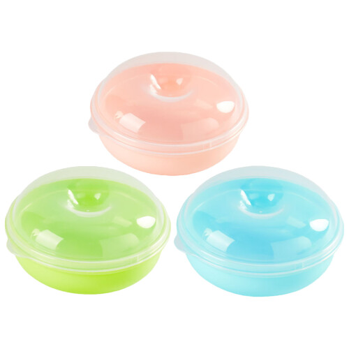 3Stk Thekenablage Transparent Frühstücksdose 1