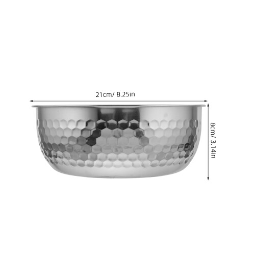 Hammered Metal Salatschüssel Tiefe Servierplatte 2