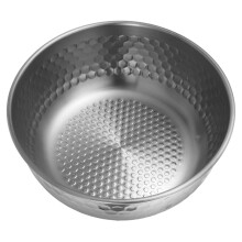 Hammered Metal Salatschüssel Tiefe Servierplatte