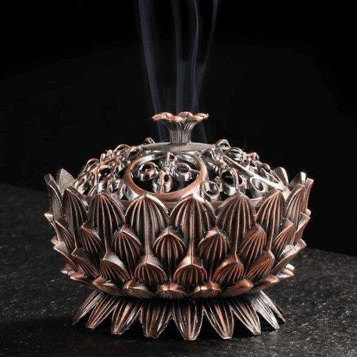 Retro Lotus Incense Holder Burner 2