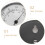 Mini Analogue Thermometer Hygrometer Wit Kunststof 7