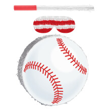 Conjunto De Pinata De Beisebol Com Máscara E Bastão Para