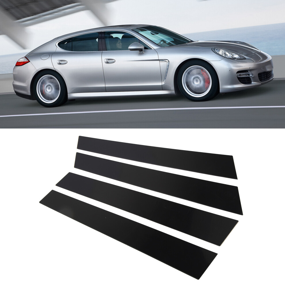 Stylish B Pillar Post Covers For Panamera 970 Black 9491351789156