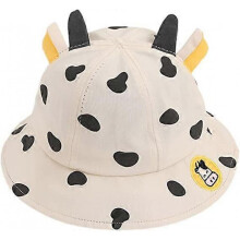 Cute Frog Kids Bucket Hat Cotton Wide Brim Bucket Sun UV Protective Hat for Toddlers Girls Boys