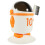 1 Set Müllbehälter Desktop Mülleimer Astronauten Design Mit Bürste 1