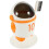 1 Set Müllbehälter Desktop Mülleimer Astronauten Design Mit Bürste 10