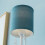 Creative - Wandlampe Weißer Halter Blauer Schirm 11