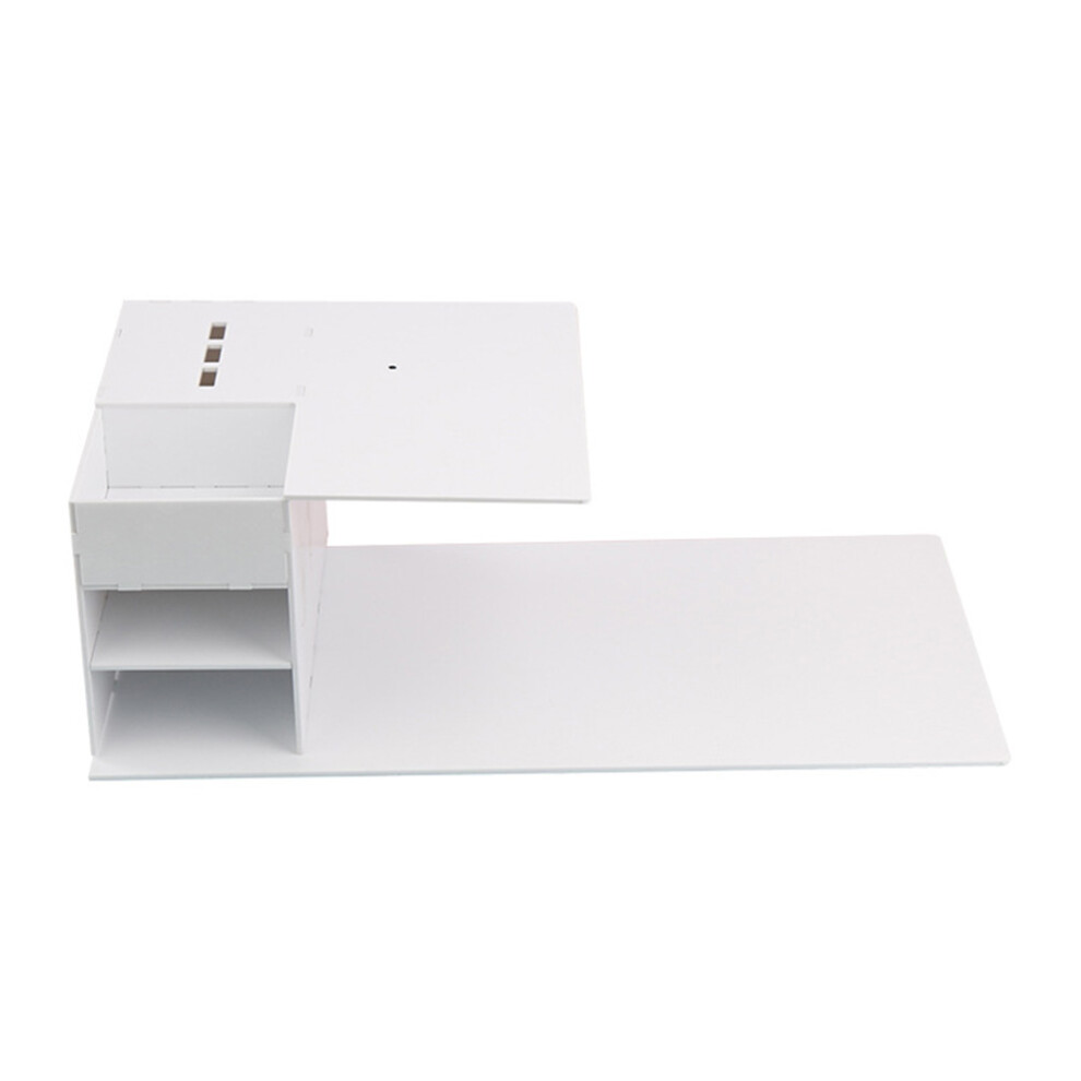 Ohphcall White 1Pc Beauty Salon Acrylic Eyelash Grafting Console Storage Rack (White)