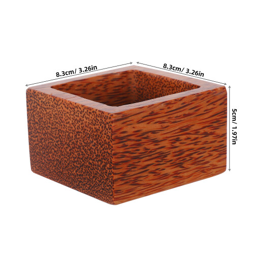 Wooden Square Sake Cups With Storage Box For Home Bar Kitchen Use 1