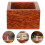 Wooden Square Sake Cups With Storage Box For Home Bar Kitchen Use 8