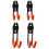 4Pcs Garage Wall Hooks Heavy Duty Orange Iron Ladder Tool Organizer 1