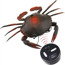 Crab Animal Toy Remote Control Car Car Electronic Fake Insect Children Christmas Halloween (Grey)