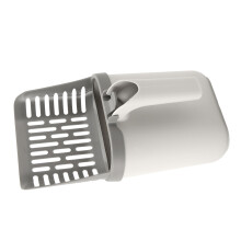 Cat Litter Scoop Set with Comfortable Handle & Attached Trash Bin