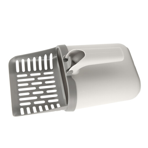 Cat Litter Scoop Set with Comfortable Handle & Attached Trash Bin