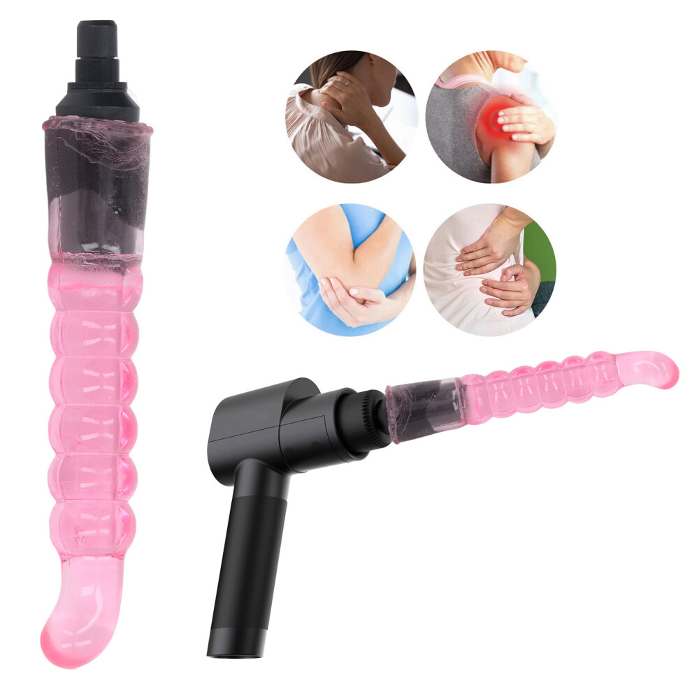 Pink Silicone Fascia Massager Head Replacement 12-13mm for Back & Waist
