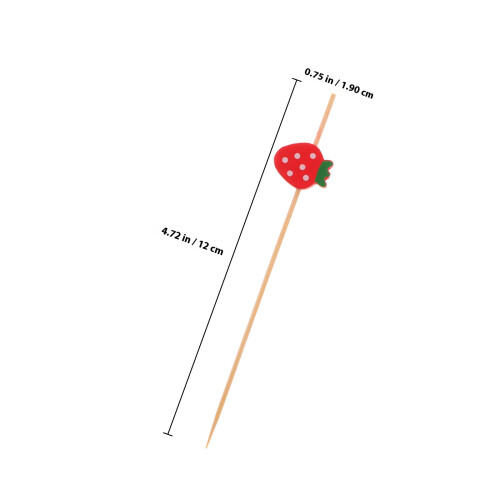 100 Stks Wegwerp Eetstokjes Fruit Aperitief Drinkprikker 1